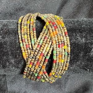 Vintage Beaded Cuff Bracelet